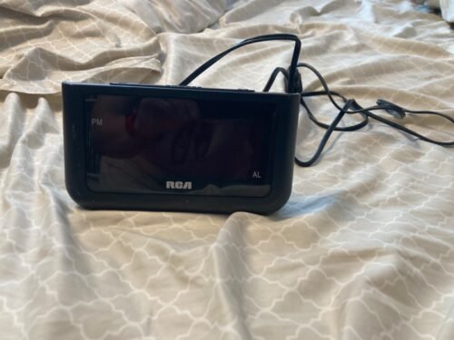 RCA Black Digital Alarm Clock
