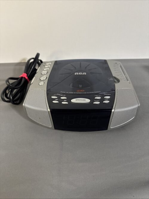 RCA Dual Alarm AM/FM Stereo CD Clock Radio RP4896A Tested Works!