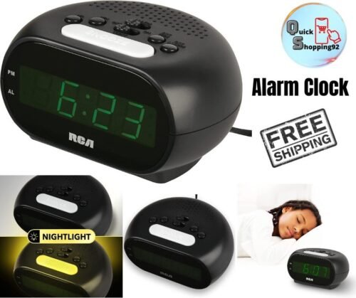RCA RCD20 - SUPER Extremely Loud Alarm Clock For Heavy Sleeper .7 Inch Display