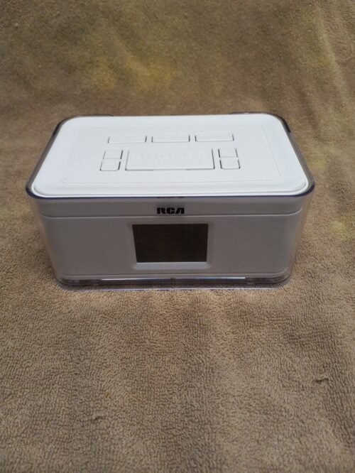 RCA RCR8622 Dual Alarm Clock AM FM Radio - NO Power cord included