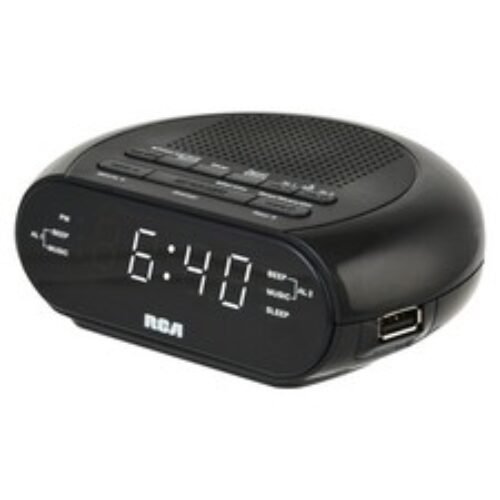 Rca Rcs27 Digital Radio Alarm Clock With Soothing Sounds, Brightness Control, A