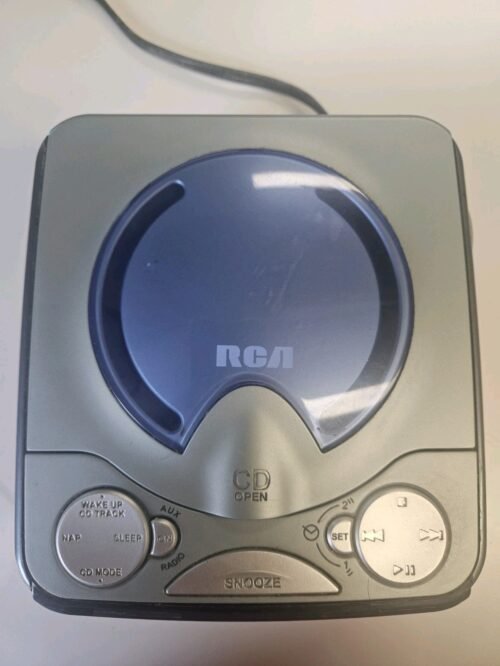 RCA RP4801A AM/FM Alarm Clock Radio CD Player Dual Wake Tested Works