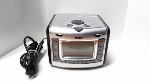 RCA Stereo CD Player Digital AM/FM Tuning Clock Radio RP3740 Gray/black
