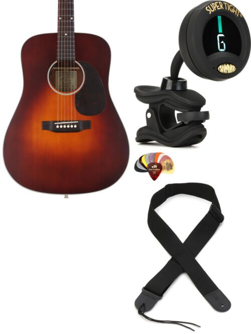 Recording King RDS-11-FE3-TBR + Snark ST-8 + Dunlop PVP101 + Levy's M8POLYA