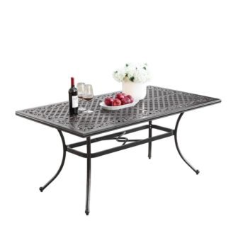 Rectangular Aluminum Outdoor Dining Table
