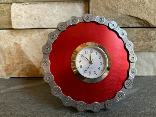 Recycled Bike Recycled Bike Chain Desk Clock by Resource Revival + extra battery