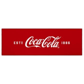 Red 2 ft. x 5 ft. For Man Cave Bedroom Kitchen Coca-Cola...