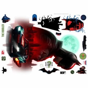 Red Batman Peel and Stick XL Giant Wall Decals