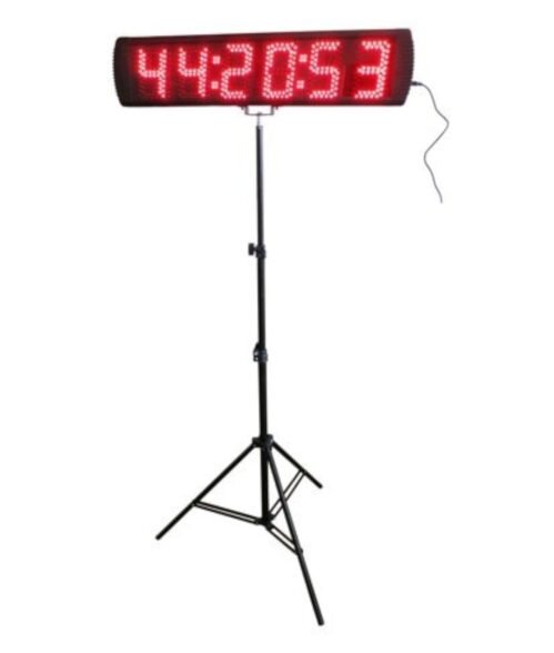 Red Color Portable 5 Inch LED Race Timing Clock for Running Events LED Countd...
