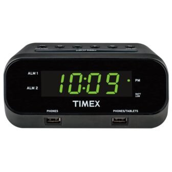 RediSet Dual Alarm Clock with Dual USB Charging and Extreme Battery Backup
