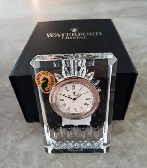 REDUCED!! Waterford Crystal Lismore Small Clock, New in Box - Retail: $200.00+