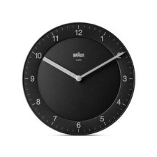 [Regular Imported Product] BRAUN/Brown Wall Clock Black BC06B New JP FS