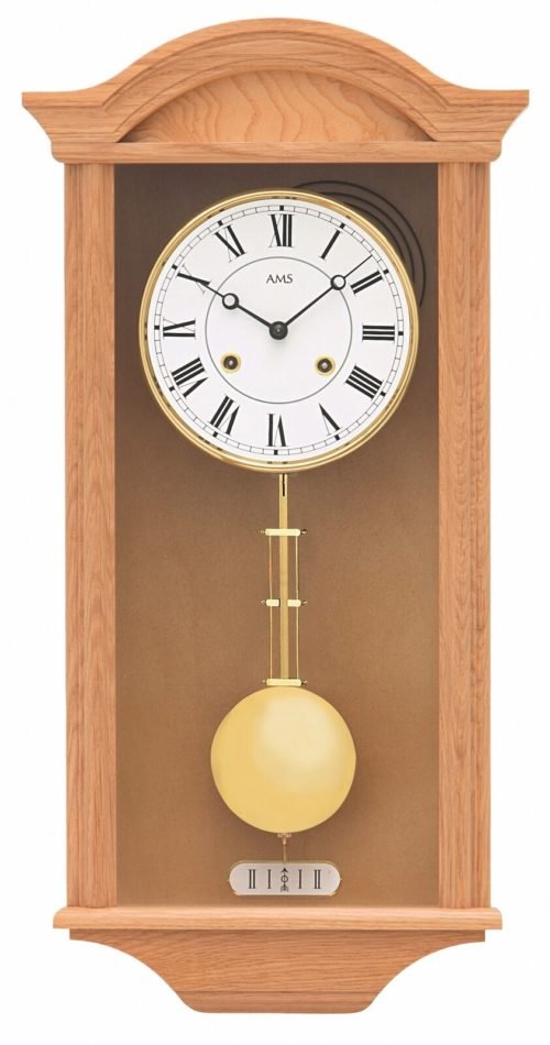 Regulator wall clock, 14 day running time from AMS AM R614/5 NEW