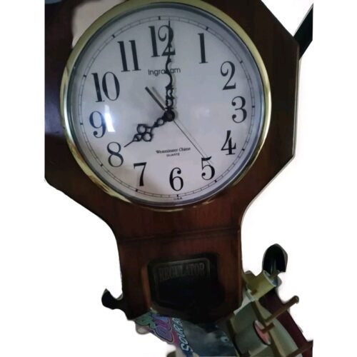 Regulator Wall Clock Westminster Chime Classic Manor Quartz Pendulum Working