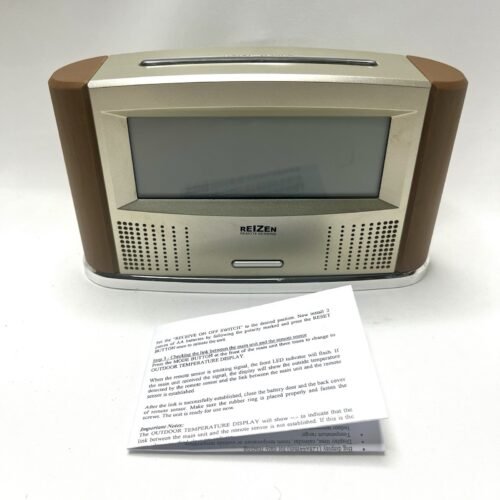 Reizen Atomic Talking Alarm Clock *TESTED* No Remote Sensor