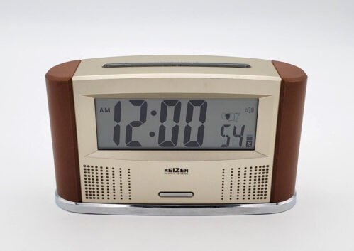 Reizen Talking Atomic Alarm Clock Battery Operated Tested Working!