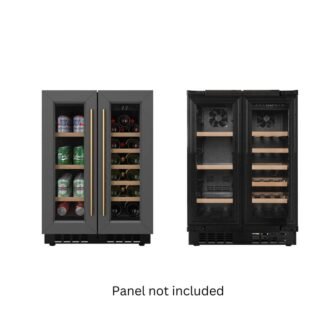 Reserve 24 in. French Door Dual Zone Panel Ready Undercounter with 20...