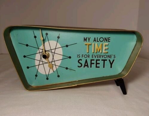 Retro Atomic Look Desk Clock Mid Century Design Not Vintage Just Fun