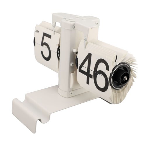 Retro Flip Down Clock Battery Powered Desk Page Turning Clock Multifunction