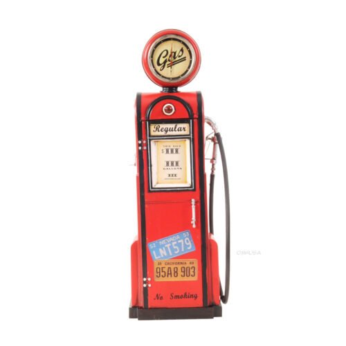Retro Gas Pump Clock: Iconic Home Decor Piece