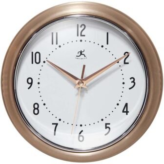 Retro Round Copper Wall Clock