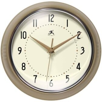 Retro Round Latte Wall Clock
