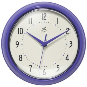 Retro Round Veri Peri Wall Clock