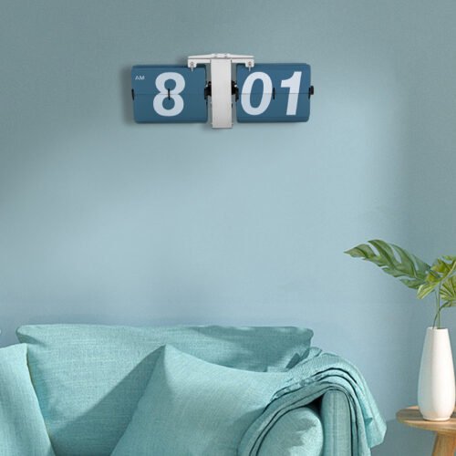 Retro Style Wall & Tabletop Flip Clock - Classic Mechanical - Digital Display