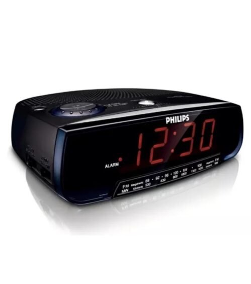 Retro Vintage Philips AJ3120 Radio Alarm Clock In Original Box
