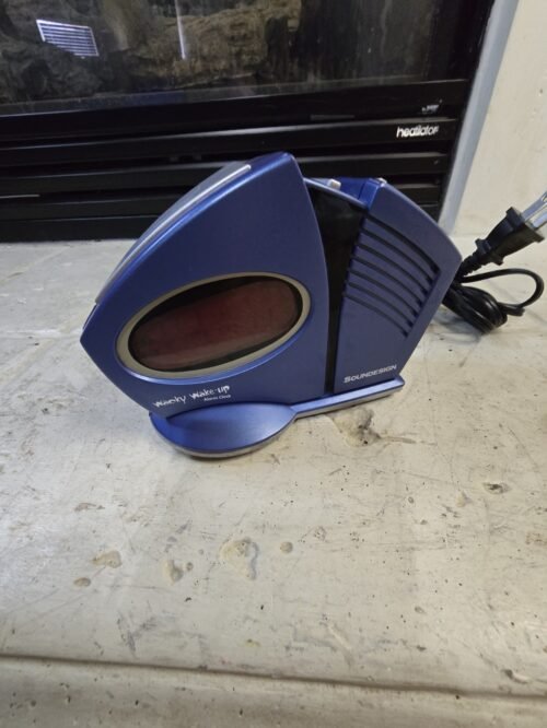 Retro Wacky Wake Up Alarm Clock Soundesign Blue 3131L - Tested