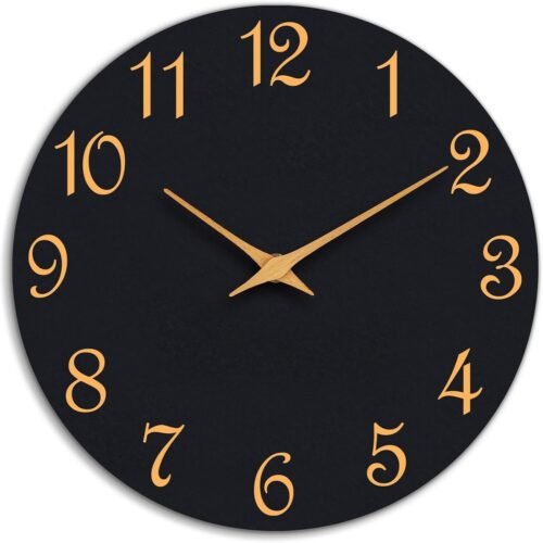 Retro Wall Clock 8 Inch Kitchen 50'S Vintage Design round Silent Non Tic