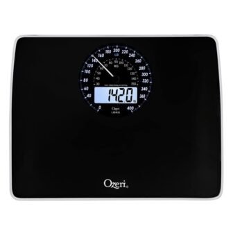 Rev Digital Bathroom Scale with Electro-Mechanical Weight Dial
