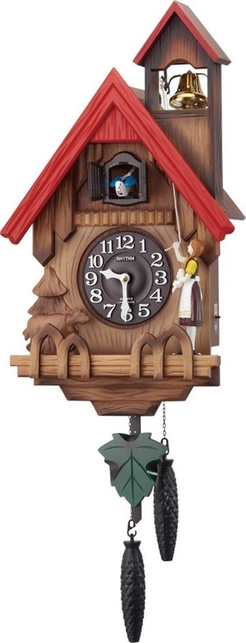 Rhythm Clock Wall Clock Analog Cuckoo Tyrolean R 4MJ732RH06