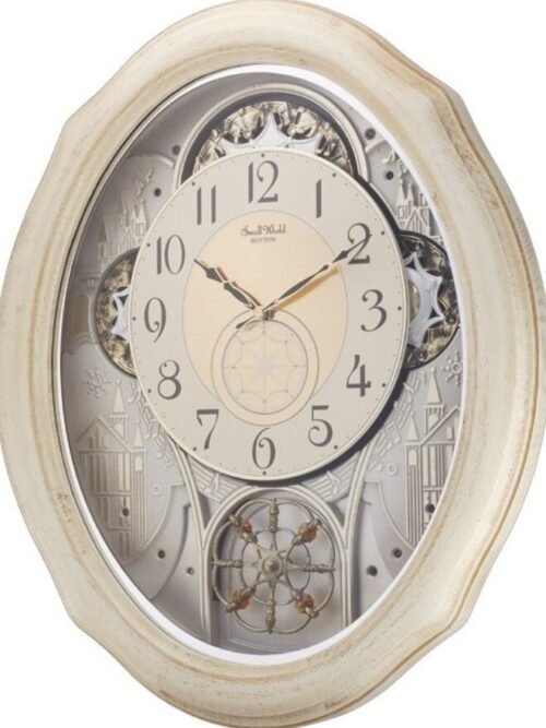 RHYTHM IVORY COTTAGE CLOCK (4MH873WU03) CHRISTMAS MUSIC
