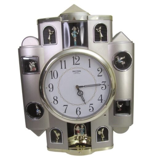 Rhythm Quartz Hourly Musical Wall Clock Castle Fairy Tale Sound Works 4MH747