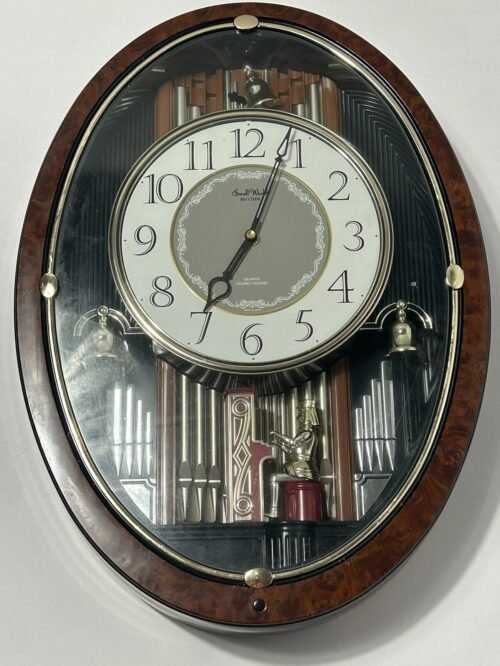 RHYTHM SOUND AND MOTION CLOCK SMALL WORLD SOLO ORGANIST 4MH750 JAPAN *READ*