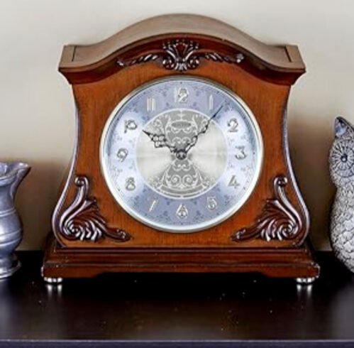 Rhythm Wooden Musical Mantel Clock Versailles II