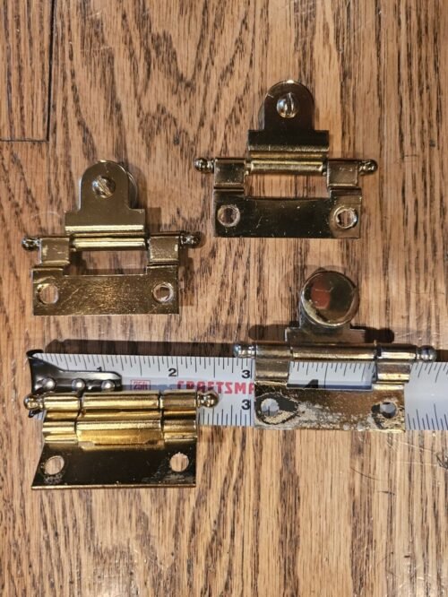Ridgeway Curio Grandfather Clock Door Set 4 Hinges For Glass Door