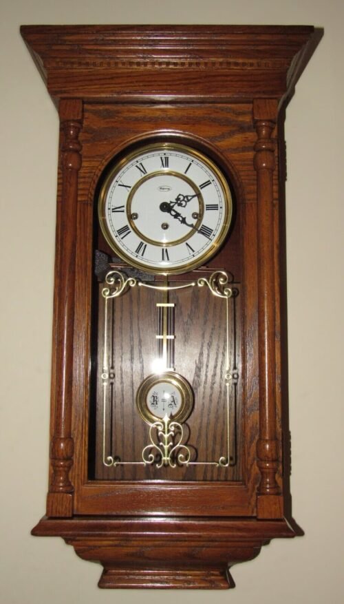 Ridgeway Quarter Hour Westminster Chime Wall Clock Vienna Style 8-Day, Key-wind