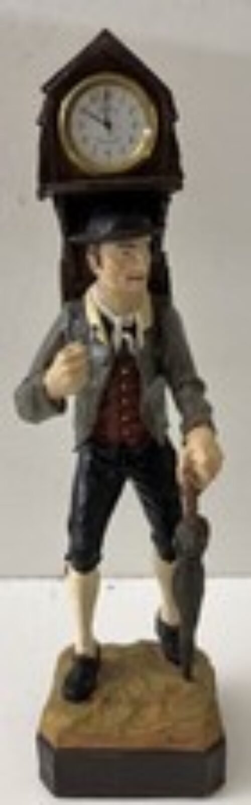 River City Clock Peddler Statue Romantic Collection With Quartz Clock