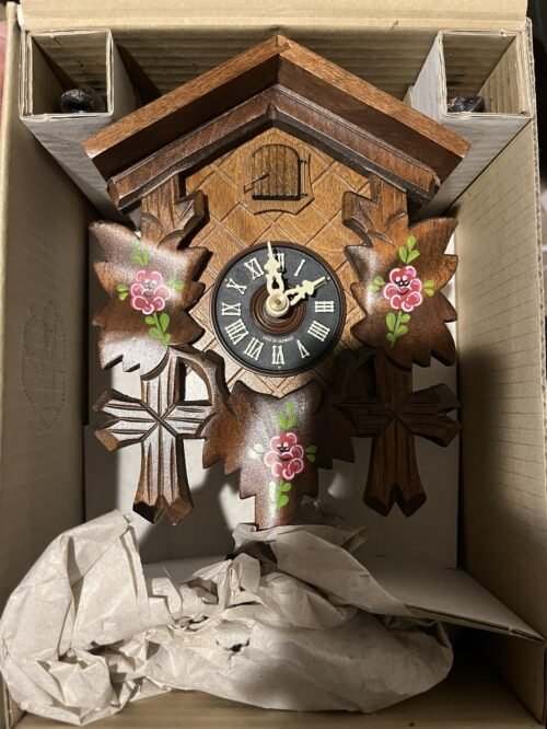 River City Clocks Vintage Detailed Cuckoo Clock 8.5" Made in Germany. New in Box