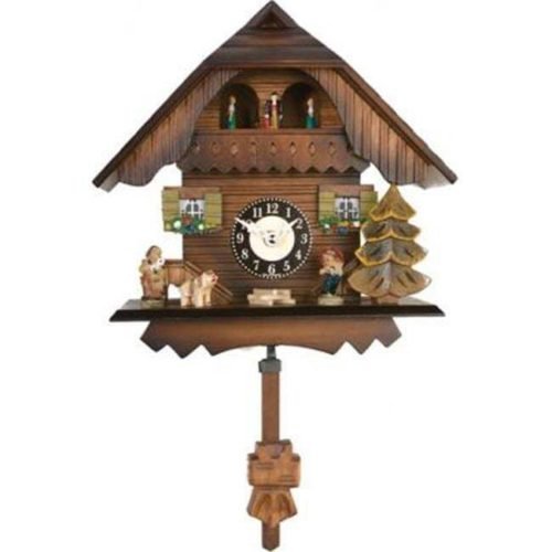 River City Cuckoo 83-07QPT Quartz Cuckoo Clock - Painted Chalet with Dancers ...