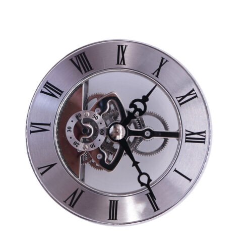 Roman Numeral Clock Digital Wall Clocks Gear Movement Round