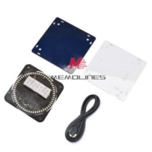 Rotating LED Electronic Digital Clock Learning Board 5V DIY Time Alarm