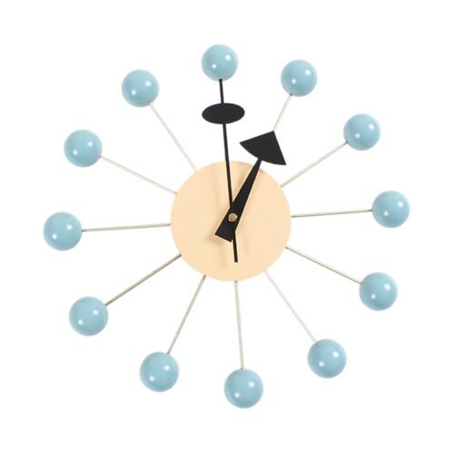 Round Ball Wood Decorative Wall Clock Candy Wall Clock Modern Clock Funny Wall