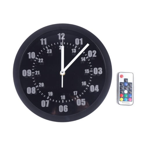 Round LED Illuminated Clocks quartz Large Lighted Wall Clock Night Lighting