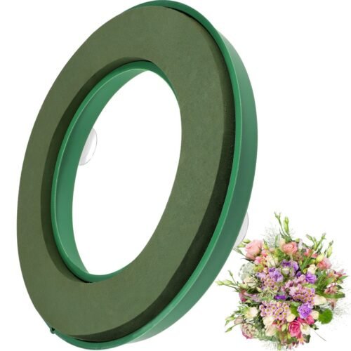Round Ring Oasis Wet Floral Foam Wreath Flower Sucker Engagement Decoration Car