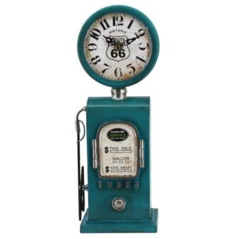 Route 66 Blue Table Top Clock