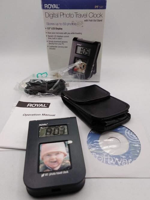 ROYAL DIGITAL PHOTO TRAVEL TRAVEL CLOCK. Never Used.
