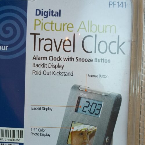 Royal Digital Picture Album Travel Alarm Clock PF141